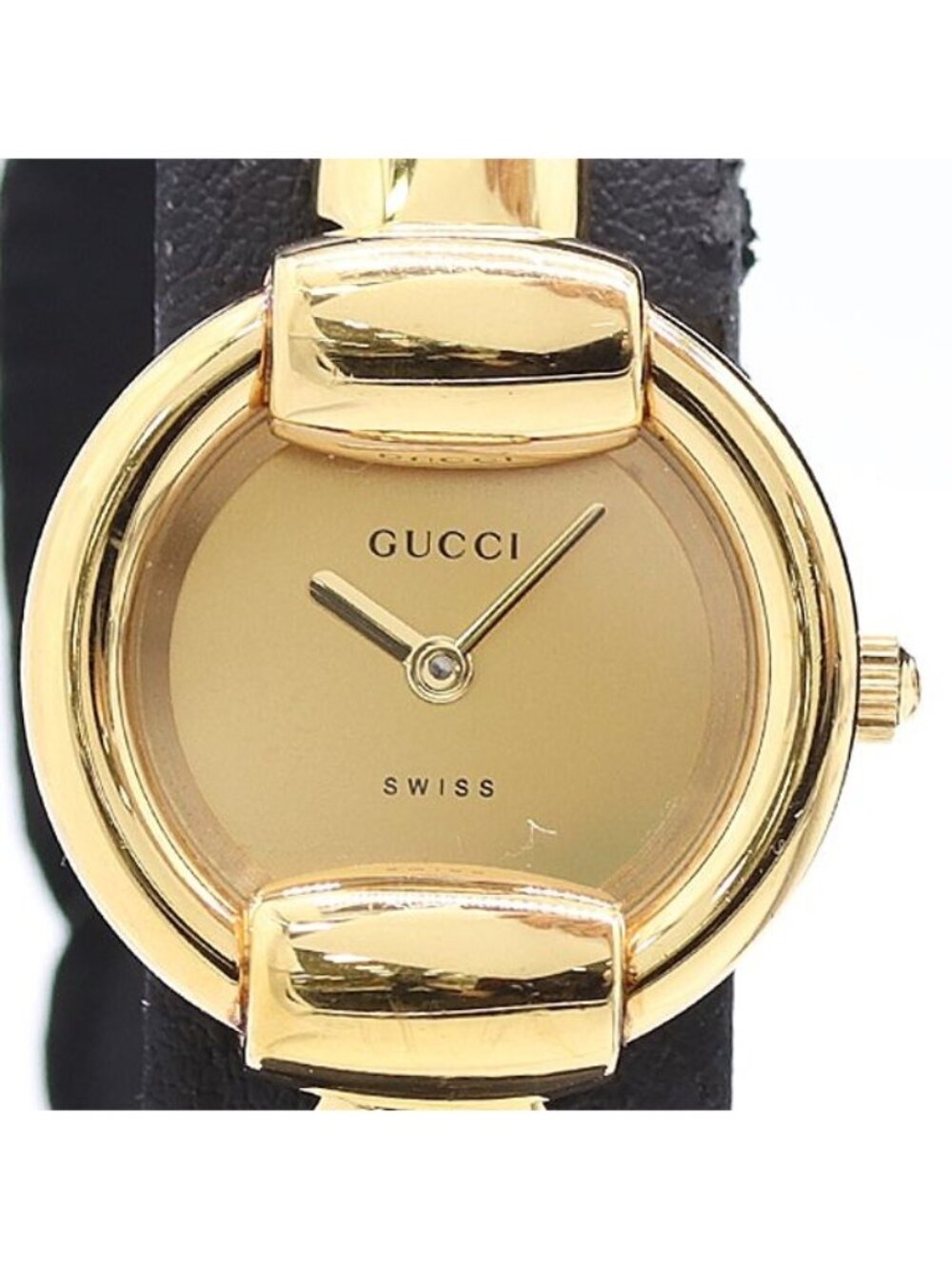 Gucci Bangle Watch Gold Dial